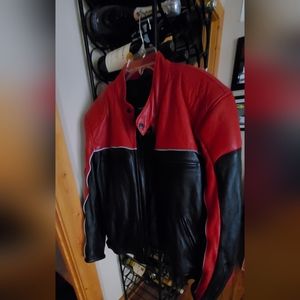 Leather International Male Motorcycle Style Jacket